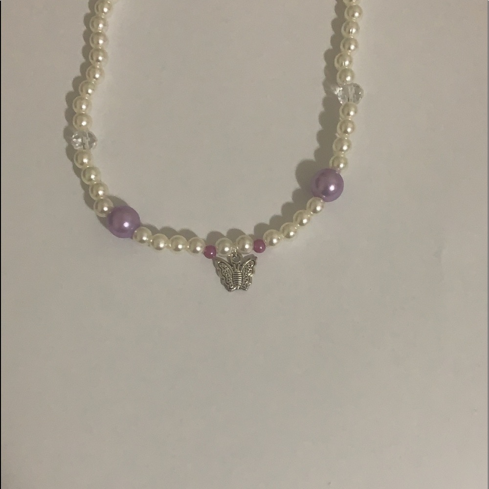Butterfly Y2k Pearl necklaces